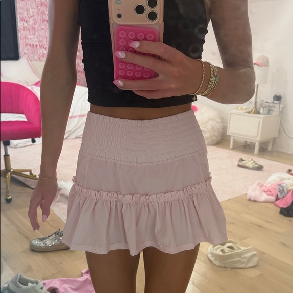 Pink Ruffled Mini Skirt - Picture 3 of 3